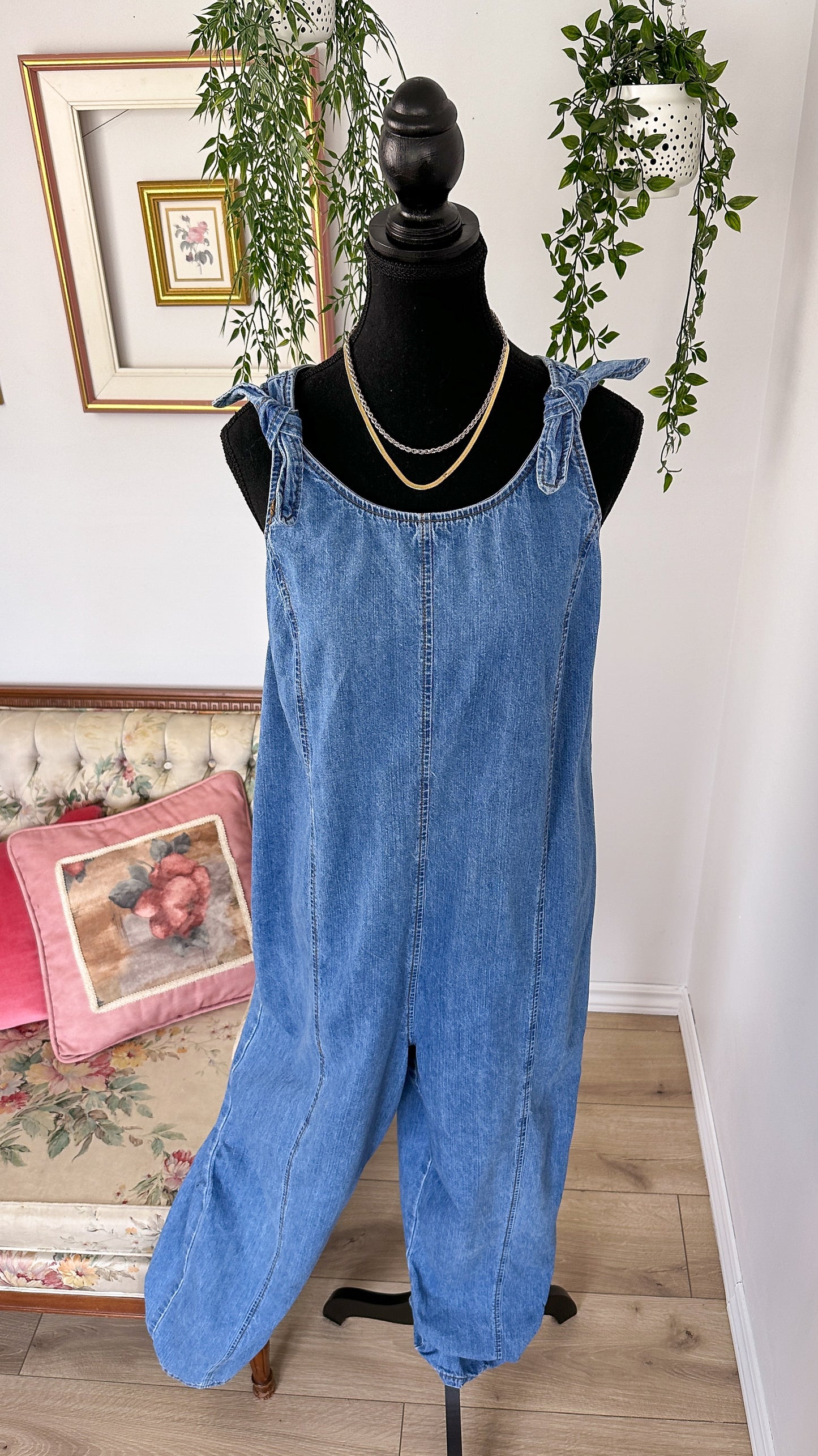 Jumpsuit de maternité en jeans - medium