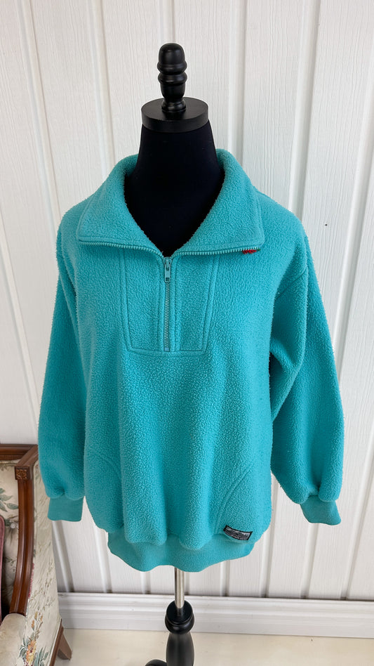 Chandail en polar turquoise- large