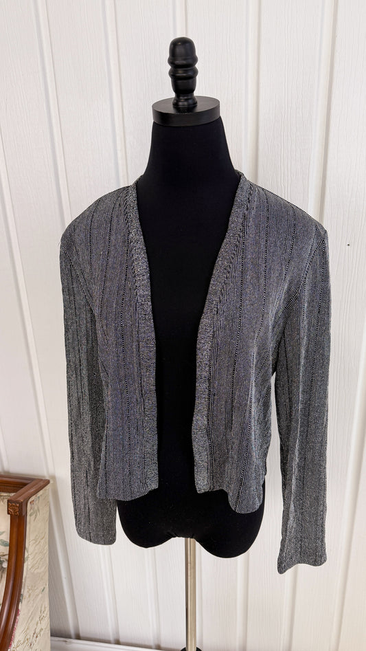 Cardigan argent brillant - large