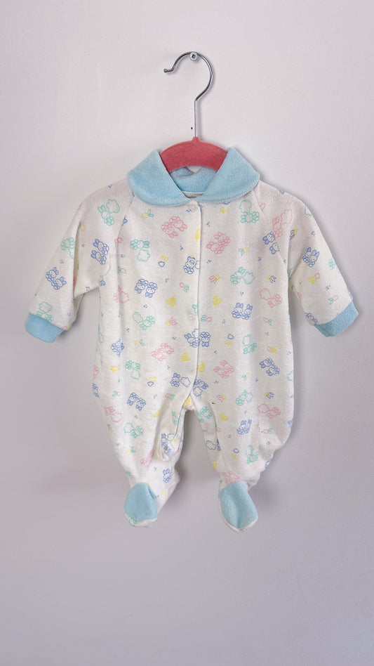 Enfant- pyjamas lapins en ratine- 3m