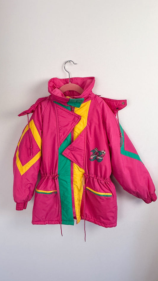 Enfants- Manteau hiver rose fuschia- 8ans