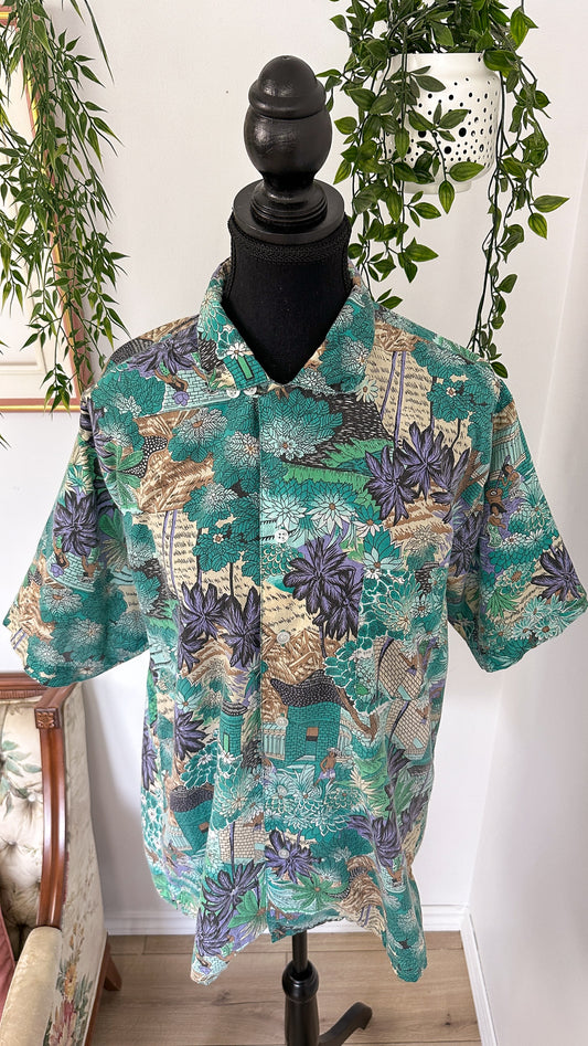 Hawai turquoise blouse - medium