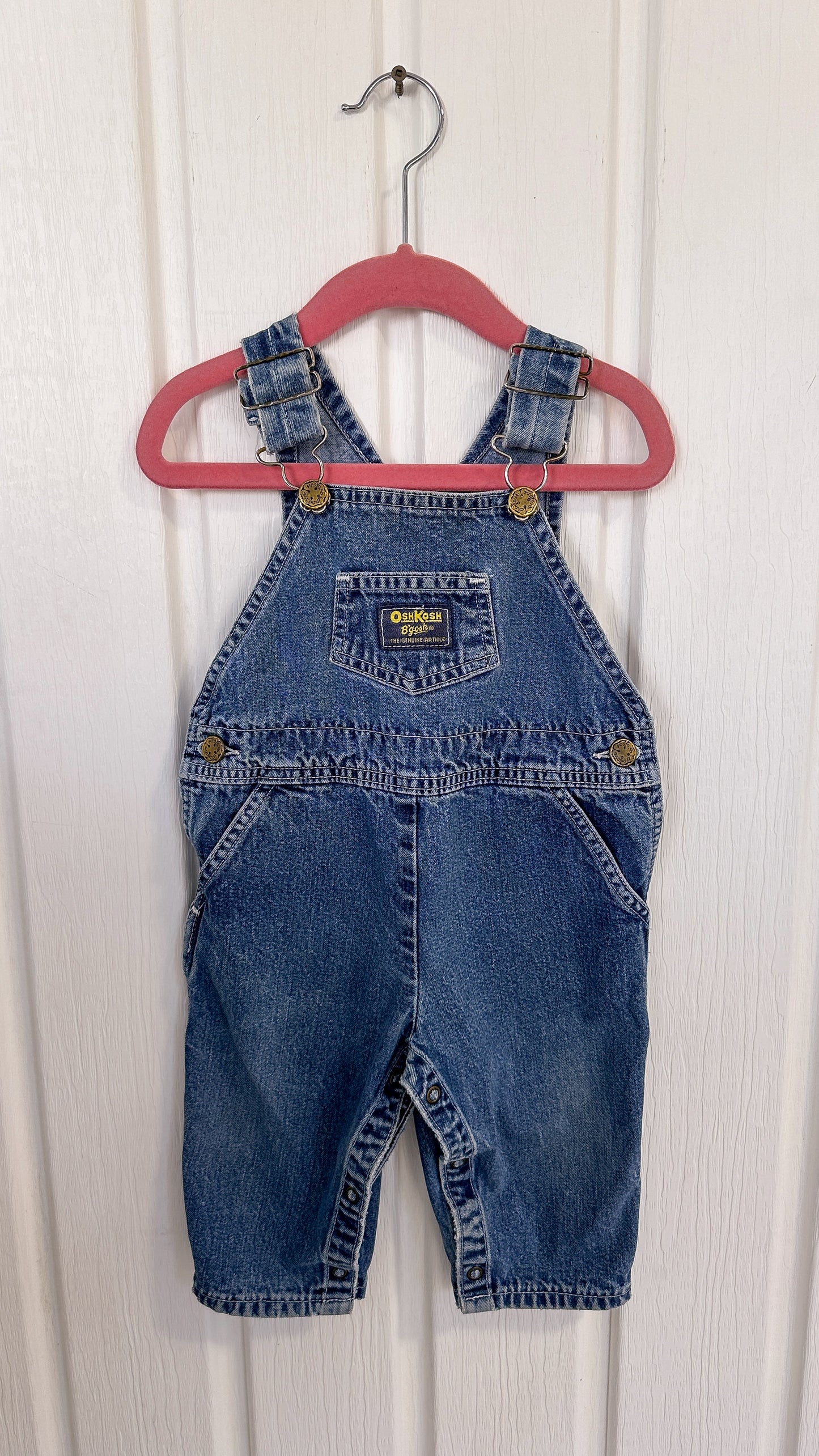 Enfants- salopette en jeans oshkosh - 6/9m