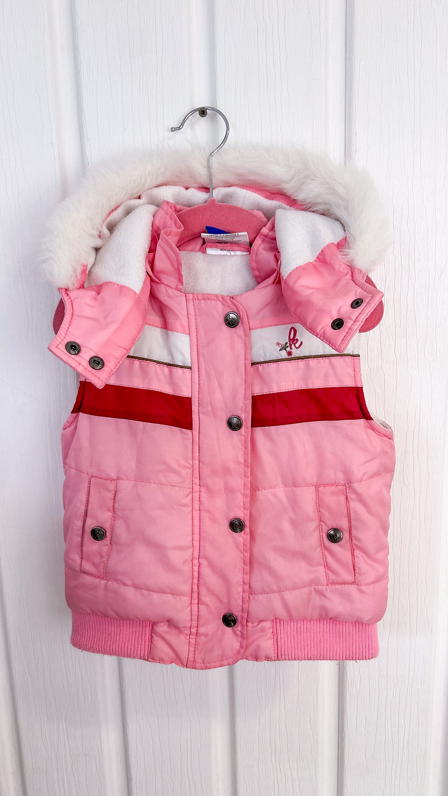 Enfants- Veste matelassée rose - 4ans