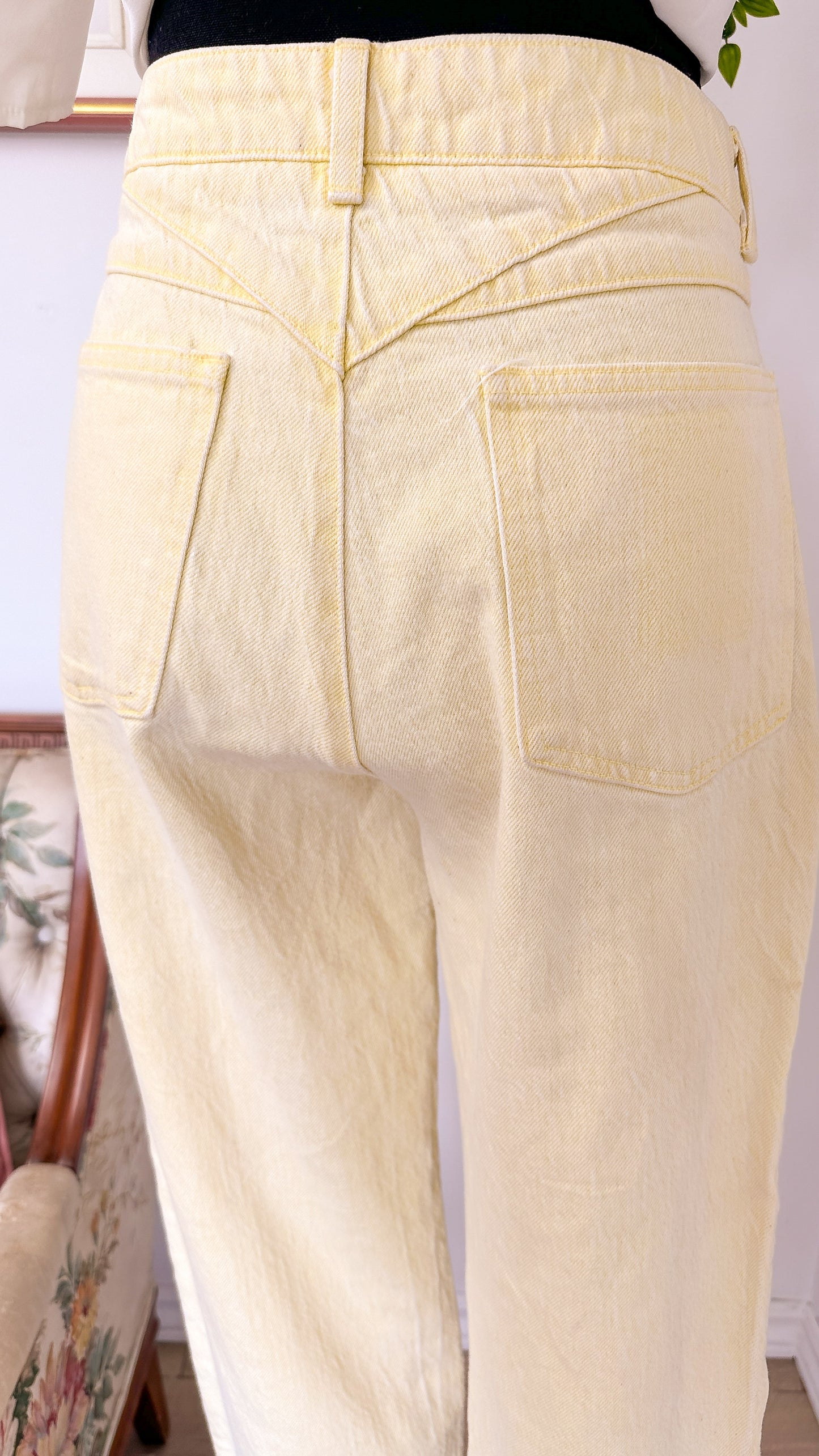 Jeans droit jaune Blue Way- small