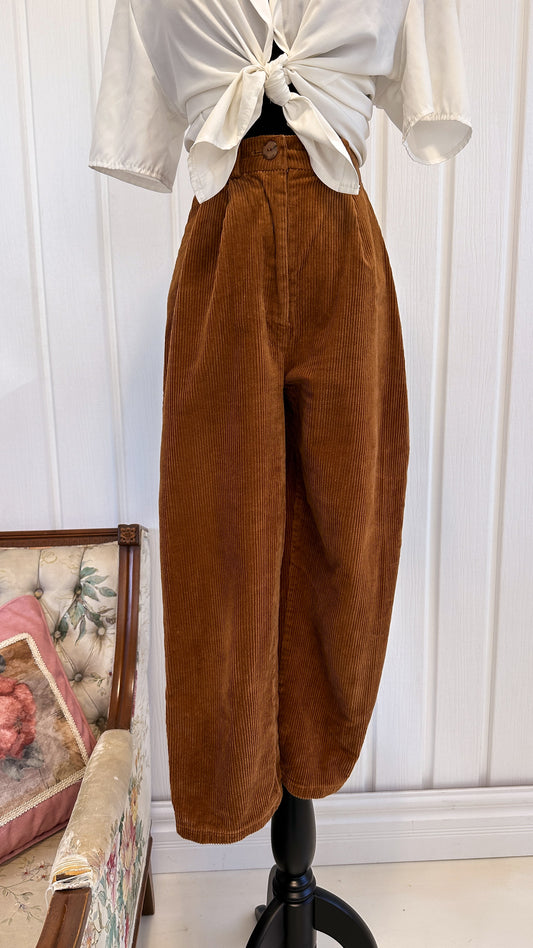 Pantalons en corduroy caramel Odeyalo- small