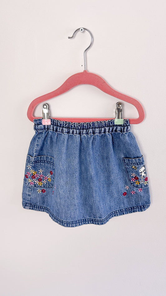 Enfant- jupe en jeans snoopy- 2