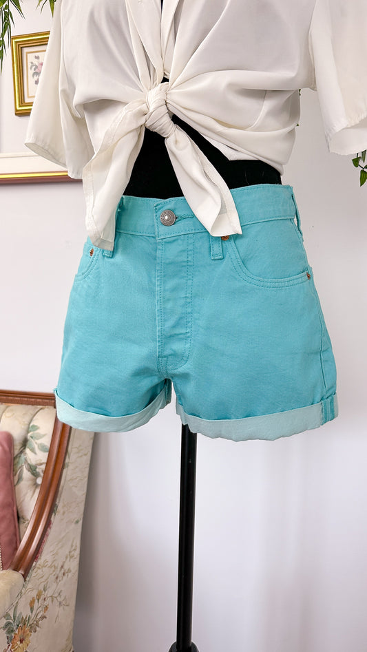 Shorts en jeans turquoise Levis- small