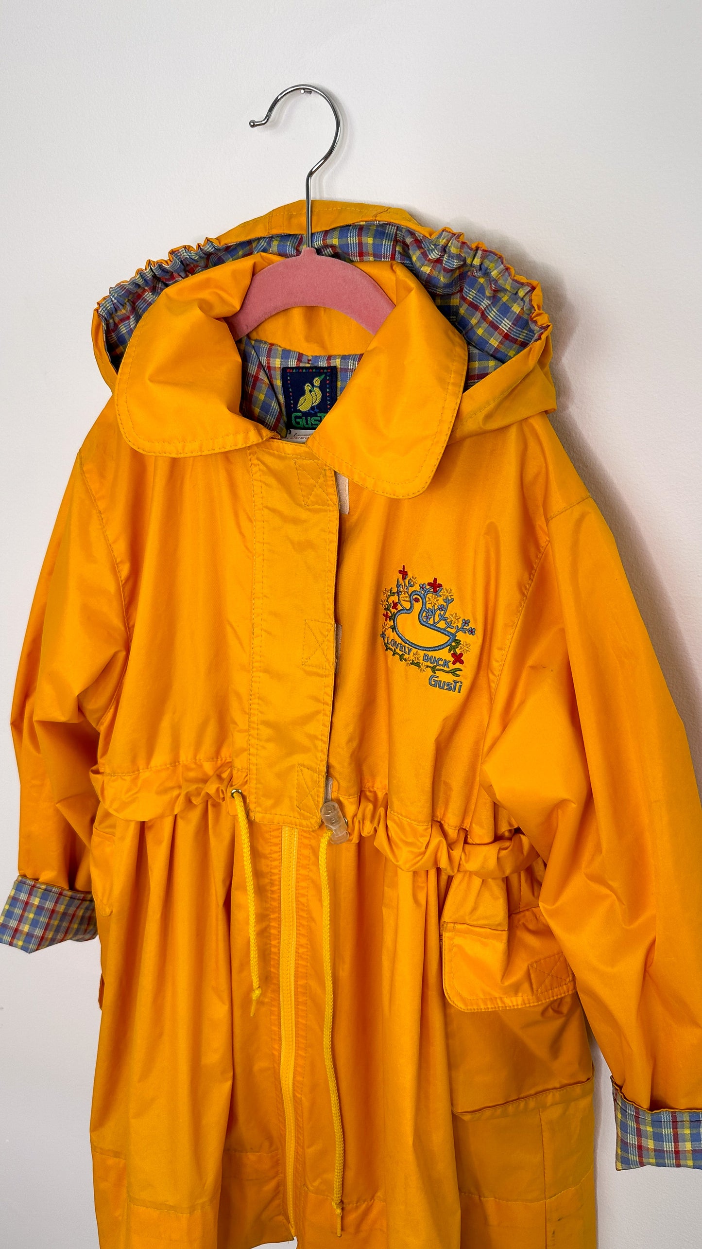 Children- Duck mustard yellow coat- 6X