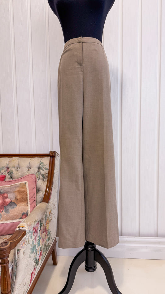 Pantalons beige évasés-medium