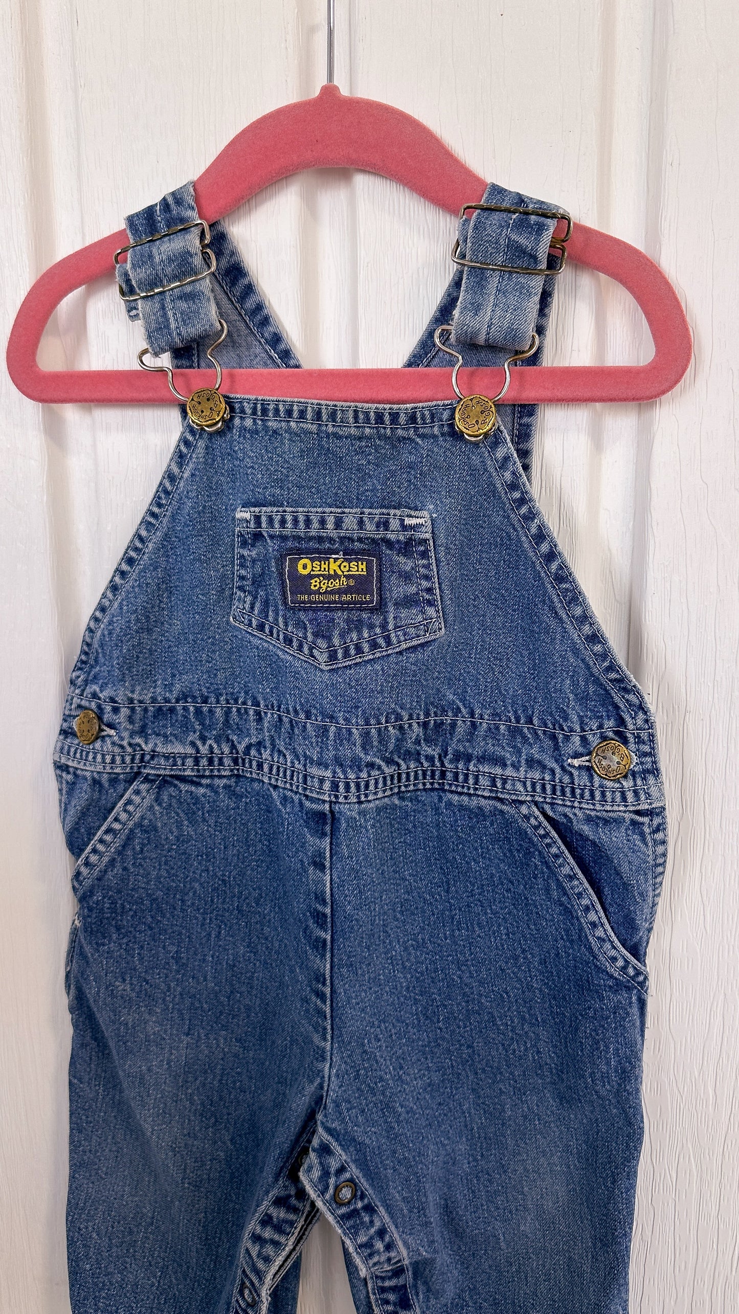 Enfants- salopette en jeans oshkosh - 6/9m