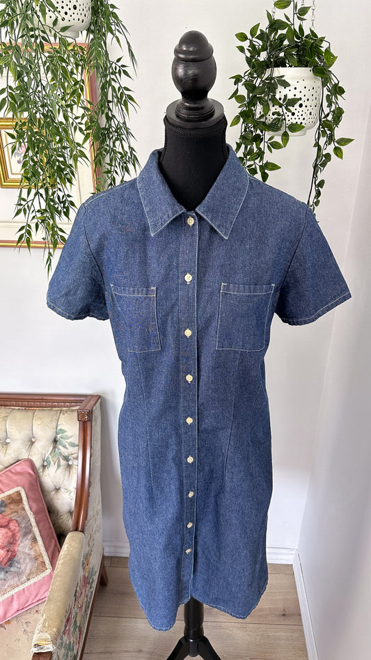 Cherokee Denim Shirt Dress - Medium