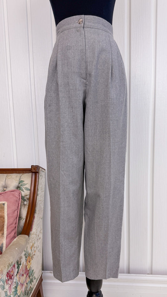 Pantalons en lainage gris- small