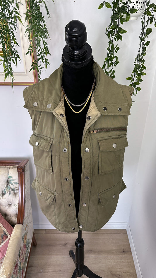 Veste sans manches oversize taupe- medium