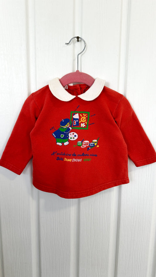 Children - Painted cotton sweatshirt - 18m