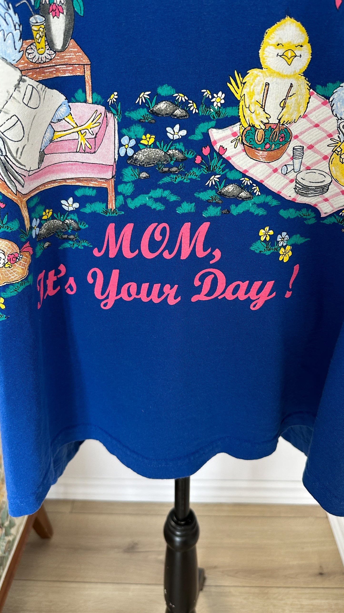 T-shirt bleu Mom it’s your day- xx-large