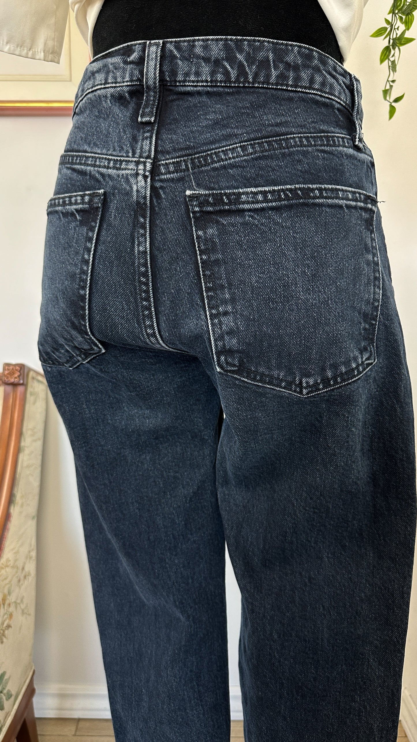 Jeans droit foncé Zara- small