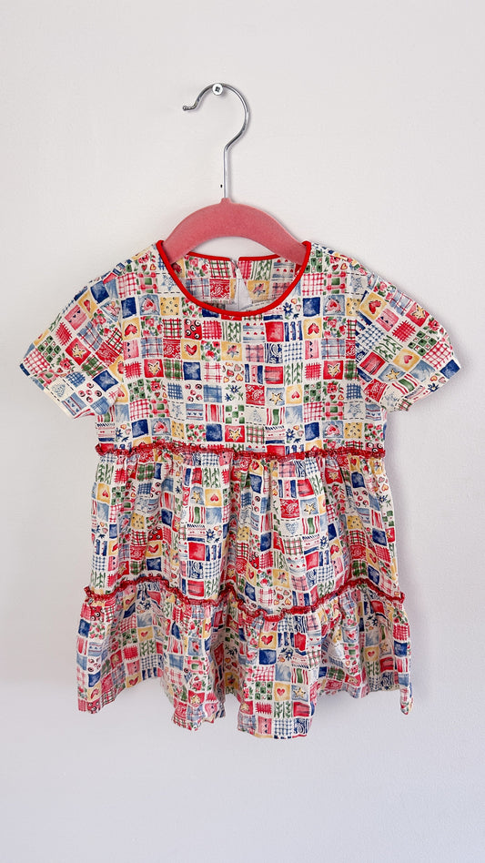 Enfant- robe à motifs géométriques- 2