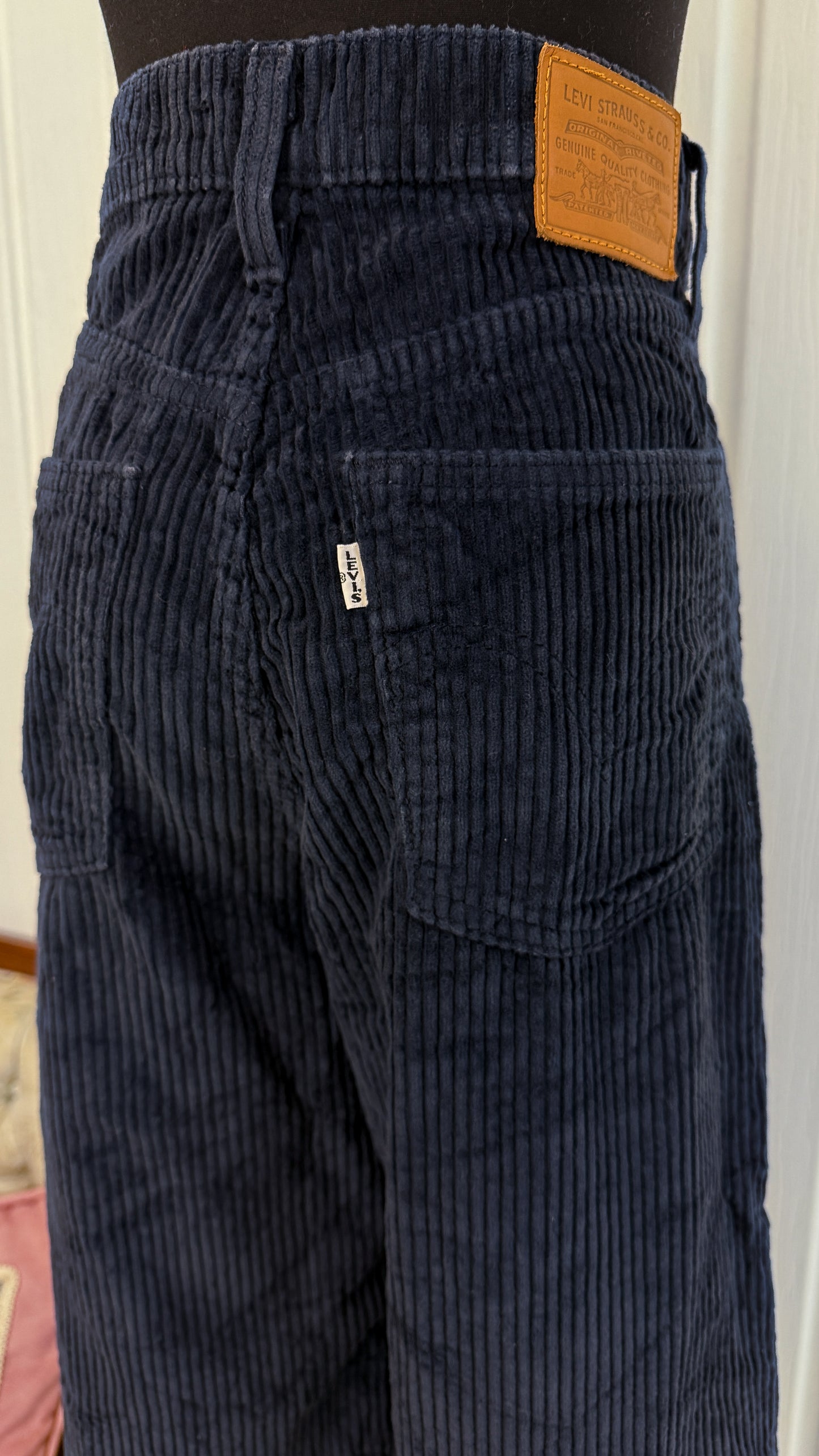 Pantalons en corduroy bleu Levis- medium