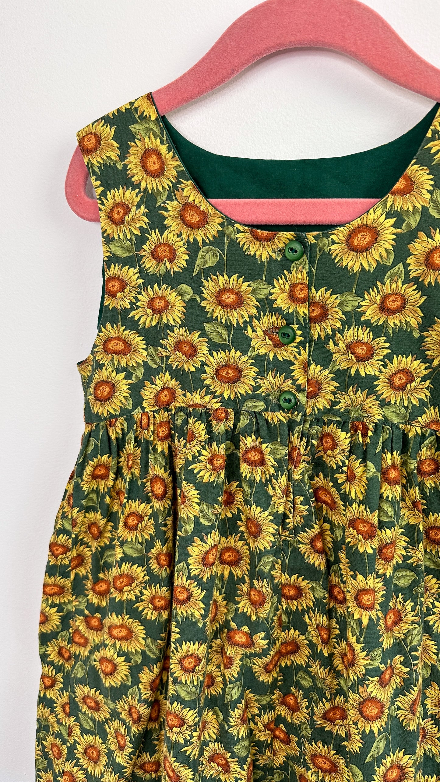 Child - Sunflower green dress - 6