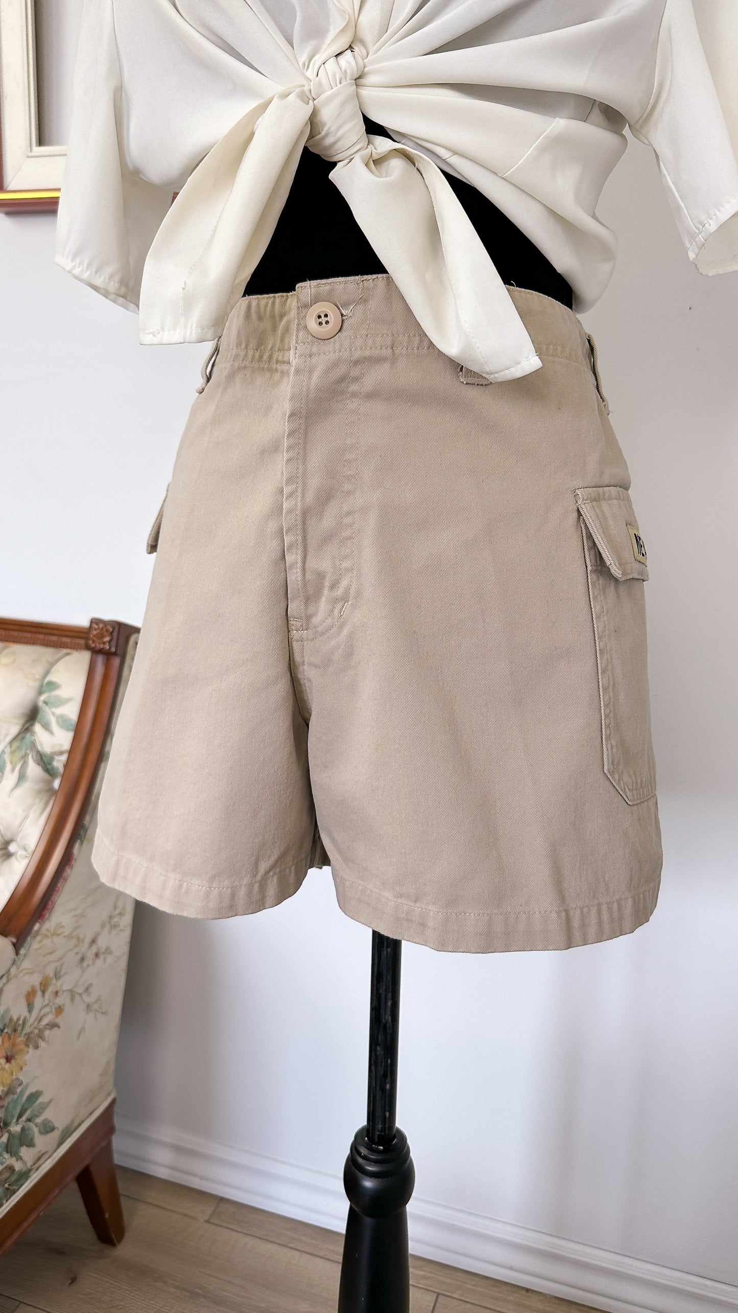 Nevada beige shorts - plus size