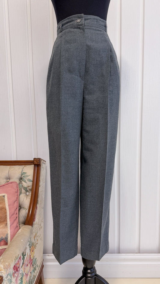 Grey wool pants - small