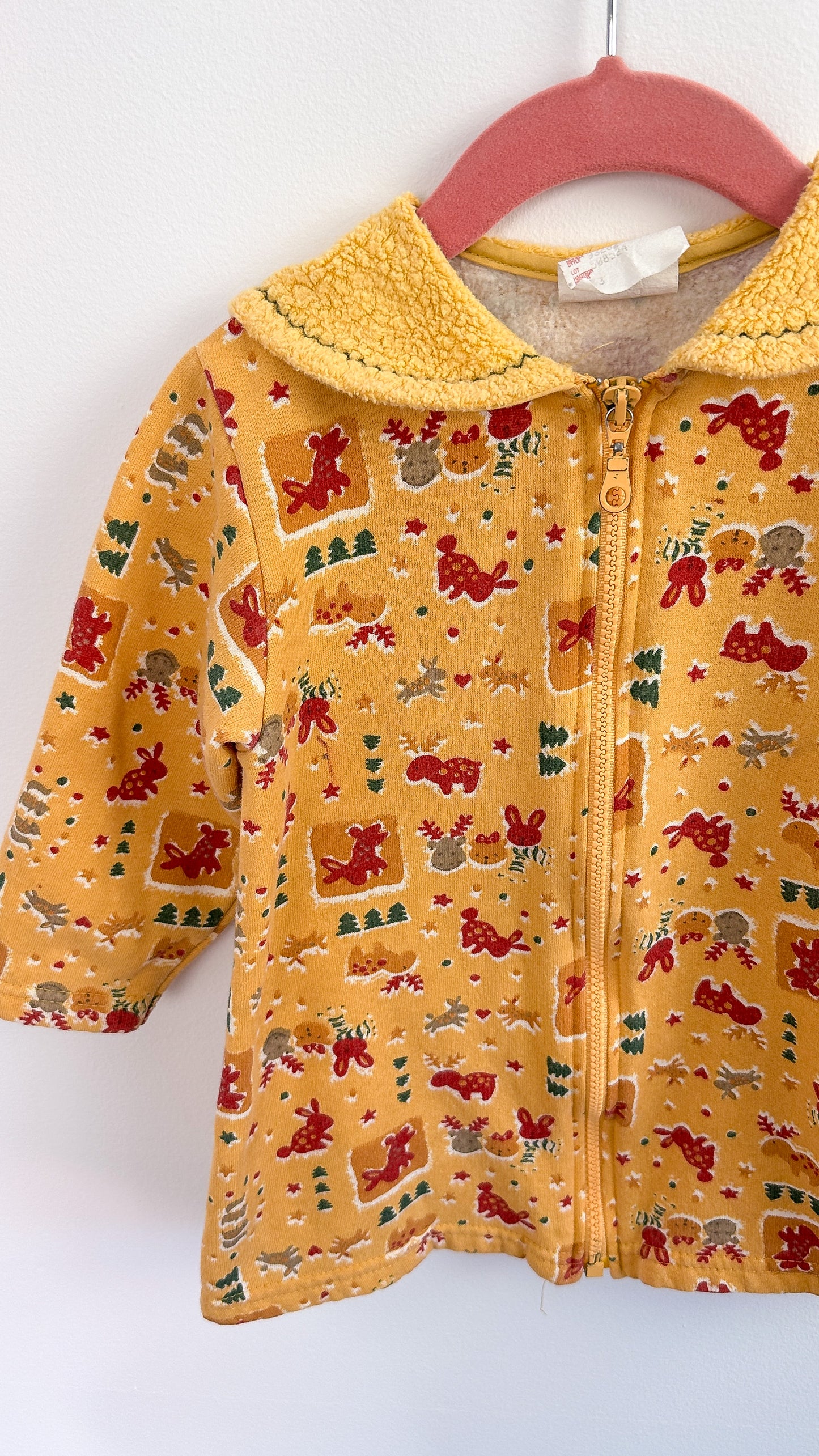 Child- Yellow jacket with rabbit patterns - 3