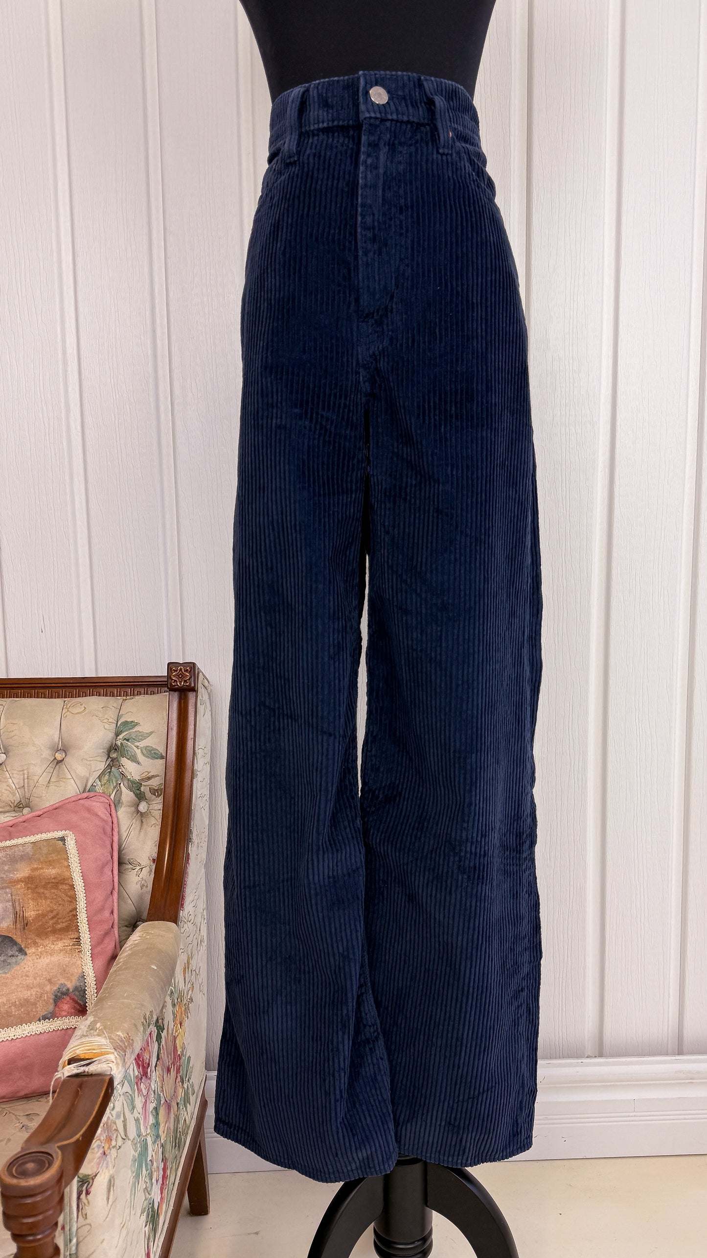 Pantalons en corduroy bleu Levis- medium