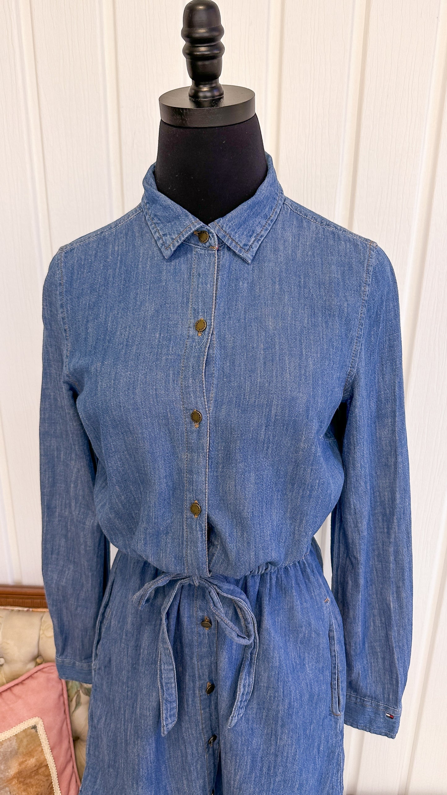 Denim shirt dress - small