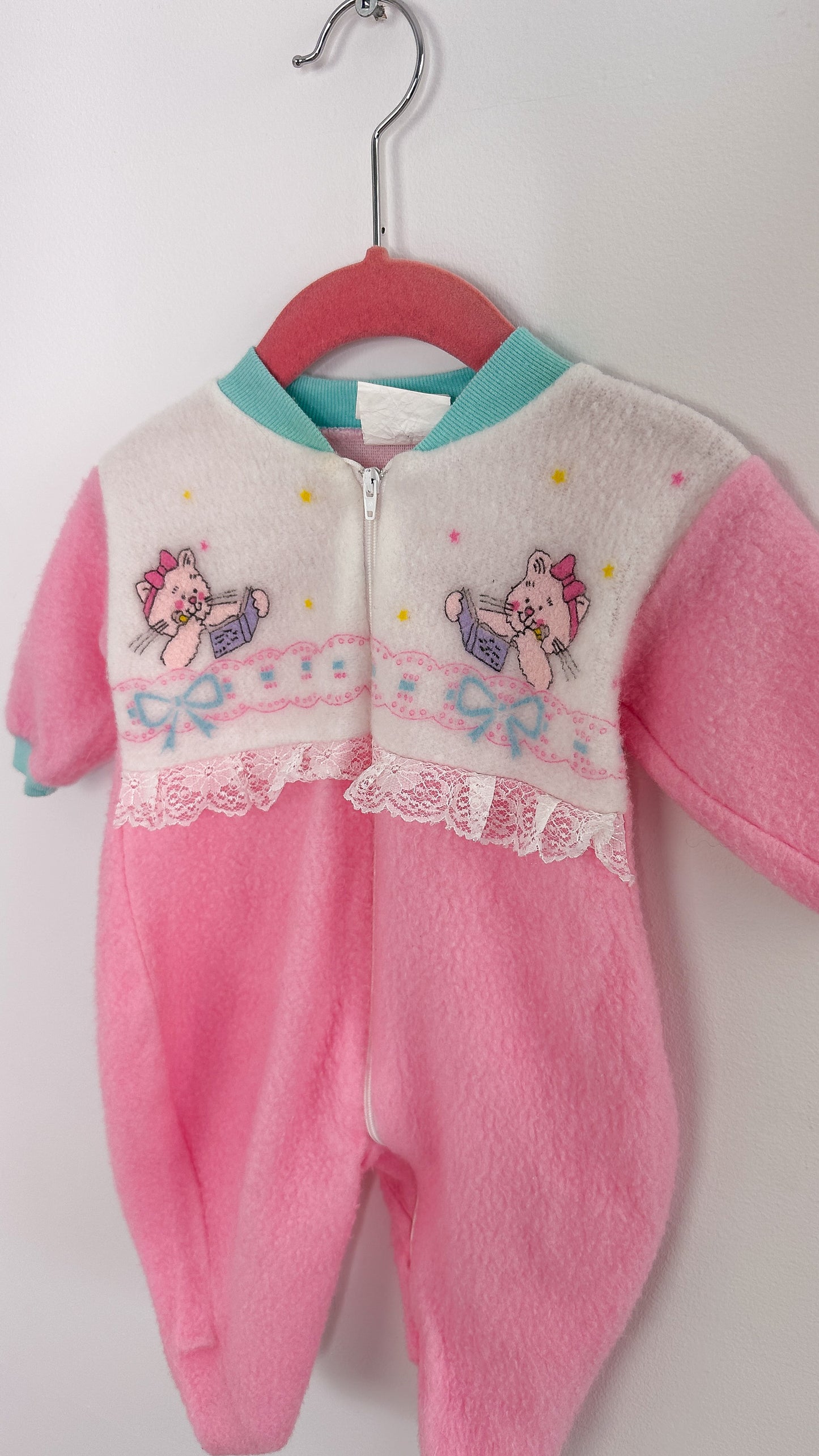 Enfants- Pyjamas en polar rose - 9-12m