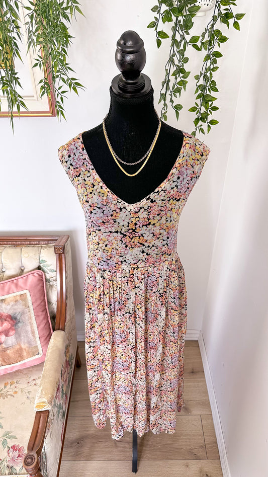 Airy floral dress - large