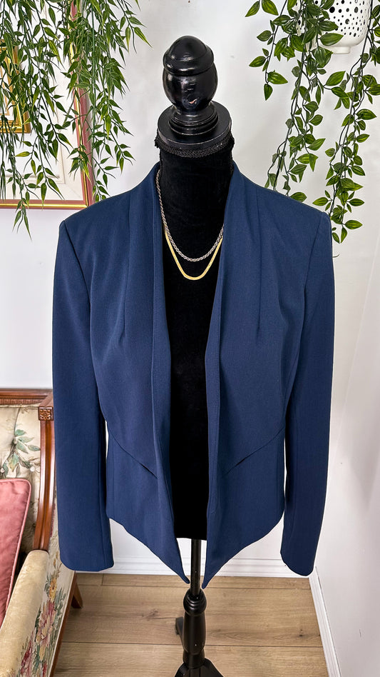 Blazer bleu ouvert - large